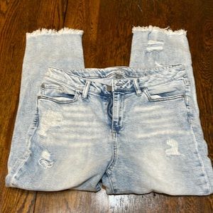 soho New York & Company high waist cropped boyfriend jeans size 10